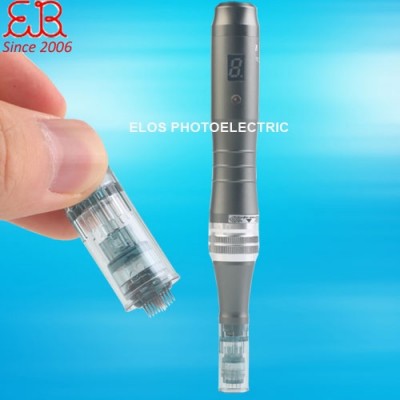 Microneedling Pen Dermapen to reduce fine lines and wrinkles